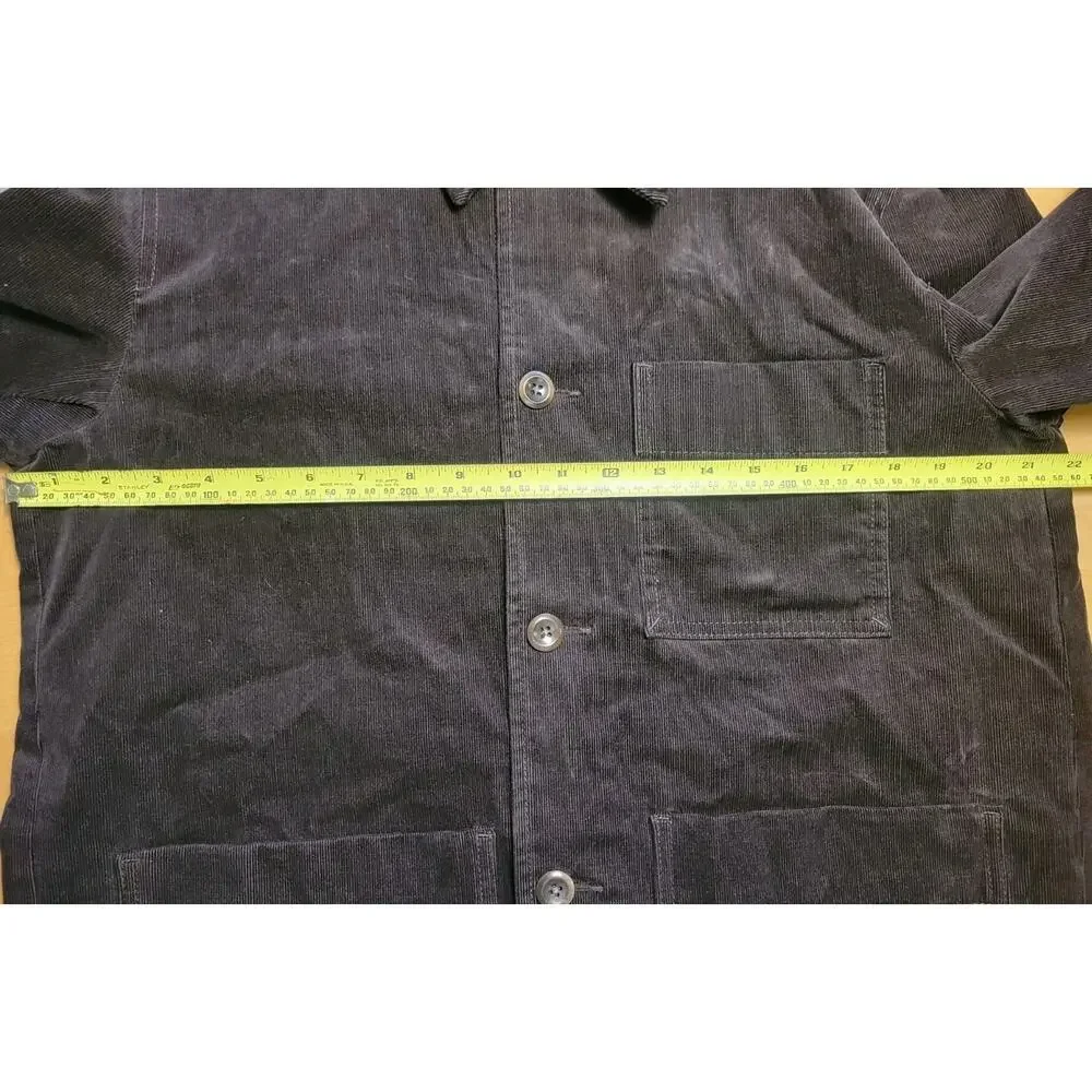 Banana Republic Corduroy Chore Jacket Mens Chocolate Brown Size M